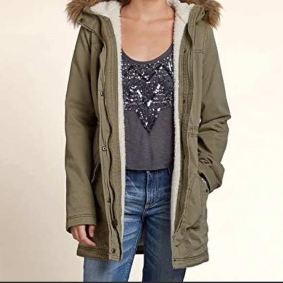 HOLLISTER | Jack creek Sherpa lined cargo jacket - Picture 3 of 5